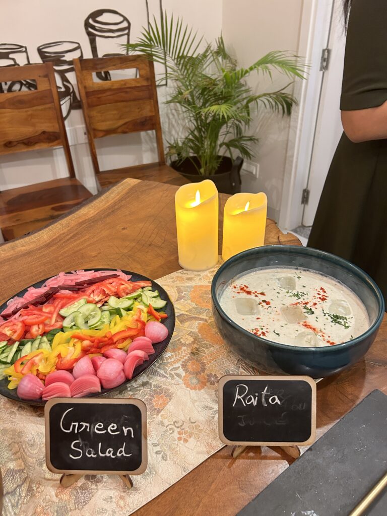Green salad and raita 3